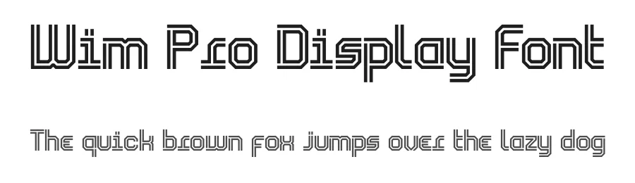 Wim Pro Display Font by Rafael Nascimento — Display Font