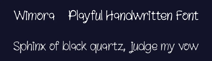 Wimora — Playful Handwritten Font by Muksal Creative — Script Handwritten Font — thumbnail 2
