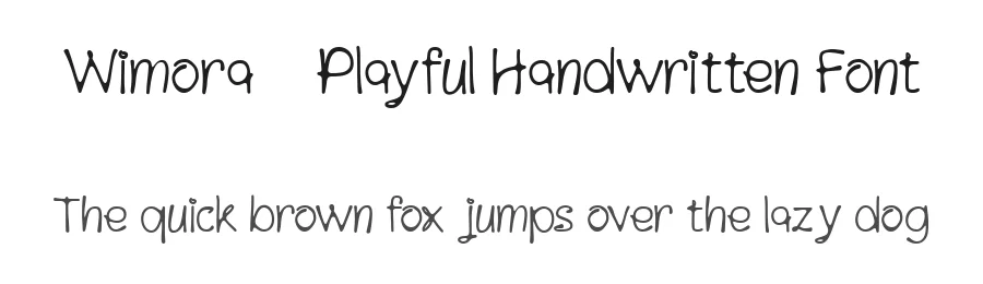 Wimora — Playful Handwritten Font by Muksal Creative — Script Handwritten Font