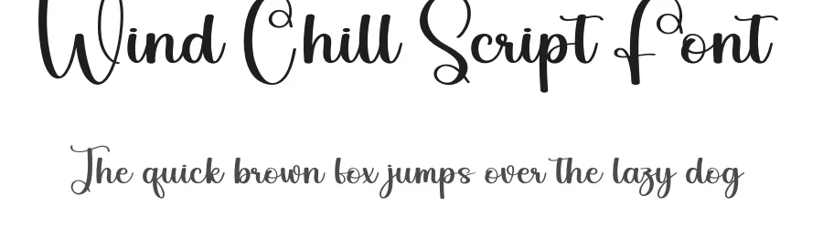 Wind Chill Script Font by andikastudio — Script Handwritten Font