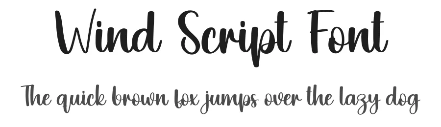 Wind Script Font by creativeletter — Script Handwritten Font