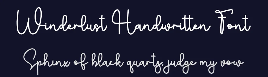 Winderlust Handwritten Font by freshtypeink — Script Handwritten Font — thumbnail 2