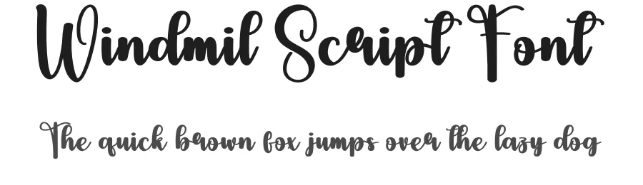 Windmil Script Font by andikastudio — Script Handwritten Font