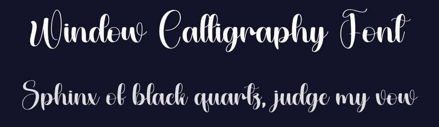 Window Calligraphy Font by andikastudio — Display Font — thumbnail 2