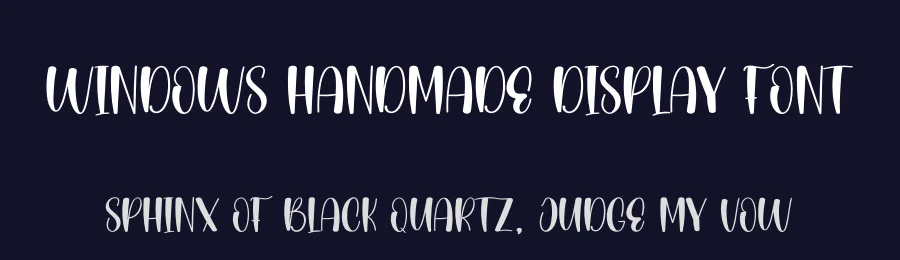 Windows Handmade Display Font by andikastudio — Display Font — thumbnail 2