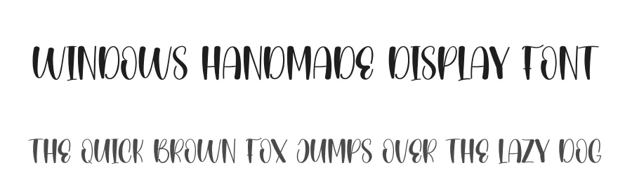 Windows Handmade Display Font by andikastudio — Display Font