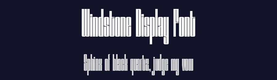 Windstone Display Font by Variatype — Display Font — thumbnail 2