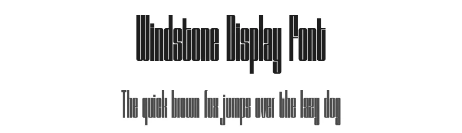 Windstone Display Font by Variatype — Display Font