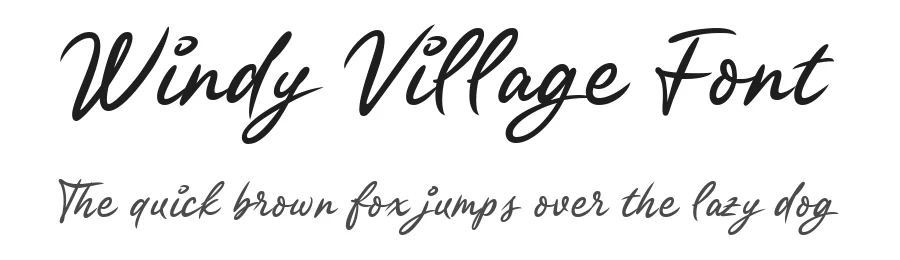 Windy Village Font by Letterhend Studio — Script Handwritten Font