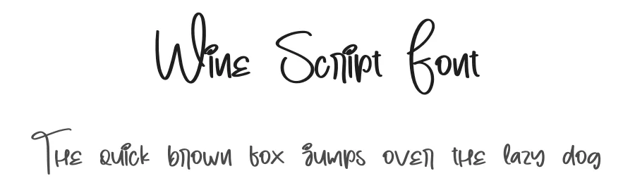 Wine Script Font by creativeletter — Script Handwritten Font