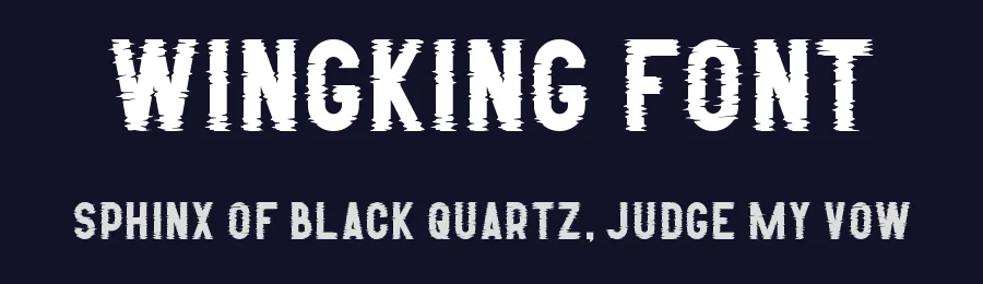 Wingking Font by Maiko Hatta — Display Font — thumbnail 2