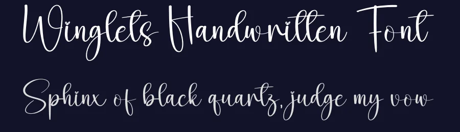 Winglets Handwritten Font by andikastudio — Script Handwritten Font — thumbnail 2