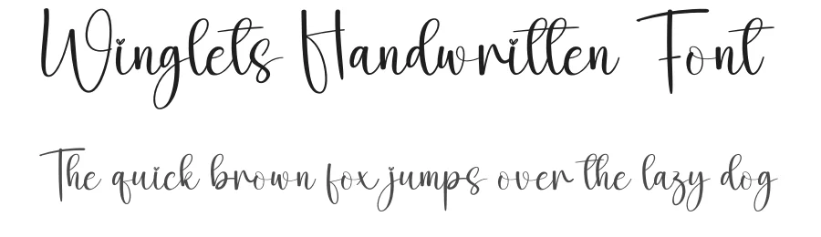 Winglets Handwritten Font by andikastudio — Script Handwritten Font