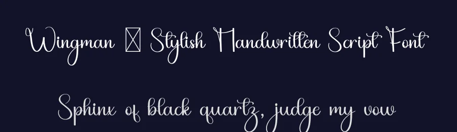 Wingman – Stylish Handwritten Script Font by freshtypeink — Script Handwritten Font — thumbnail 2