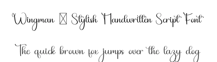 Wingman – Stylish Handwritten Script Font by freshtypeink — Script Handwritten Font