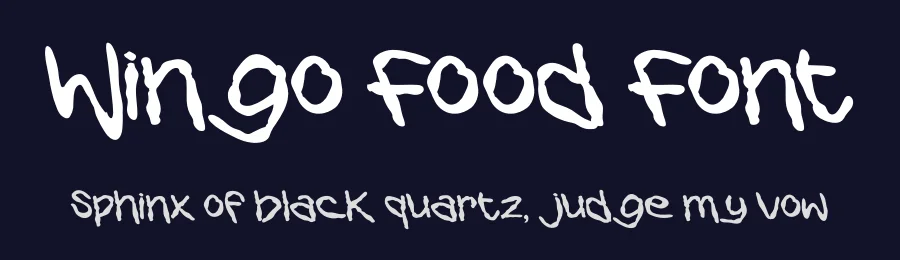 Wingo Food Font by PutraCetol Studio — Display Font — thumbnail 2