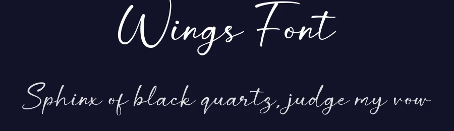 Wings Font by Salamahtype — Script Handwritten Font — thumbnail 2