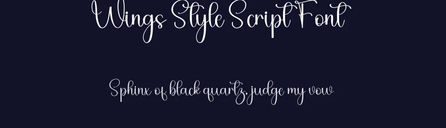 Wings Style Script Font by freshtypeink — Script Handwritten Font — thumbnail 2
