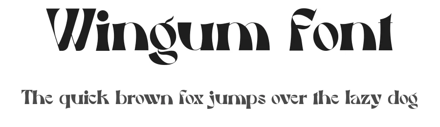 Wingum Font by Dantype — Decorative Font