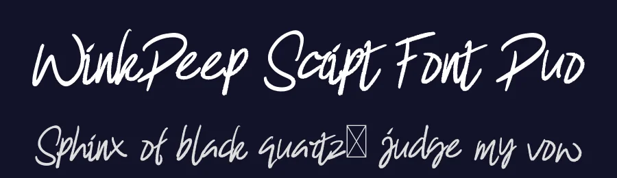 WinkDeep Script Font Duo by edricstudio — Script Handwritten Font — thumbnail 2