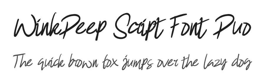 WinkDeep Script Font Duo by edricstudio — Script Handwritten Font