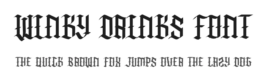 Winky Drinks Font by Almairatype — Blackletter Font