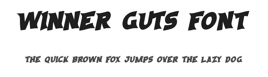 Winner Guts Font by noahtype β Decorative Font