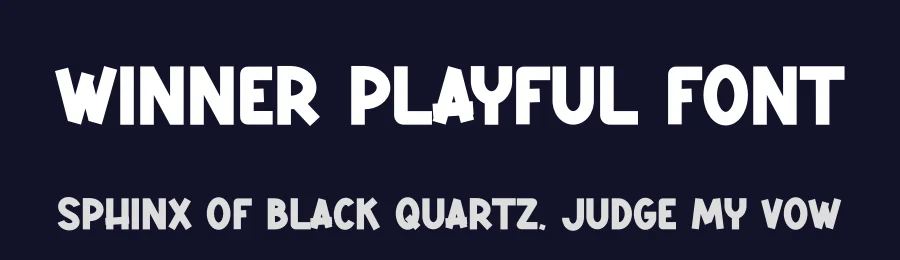 Winner Playful Font by andikastudio — Display Font — thumbnail 2