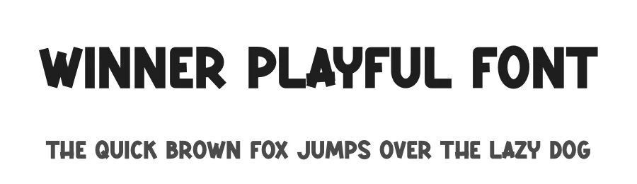 Winner Playful Font by andikastudio — Display Font