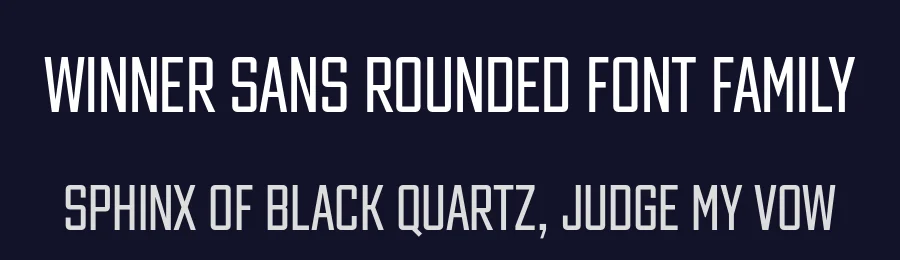 Winner Sans Rounded Font Family by sportsfonts — Sans Serif Font — thumbnail 2