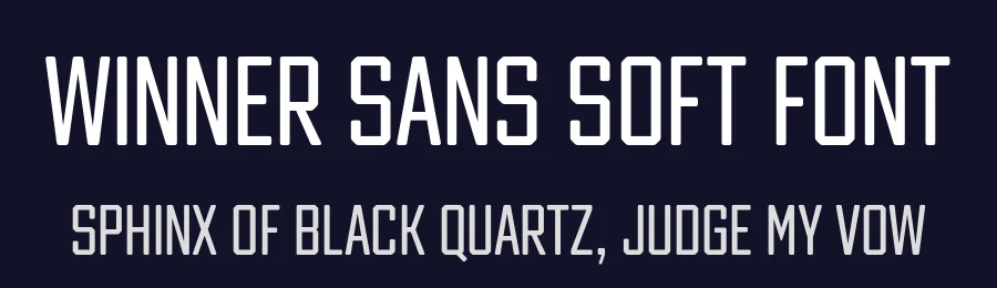 Winner Sans Soft Font by sportsfonts — Sans Serif Font — thumbnail 2