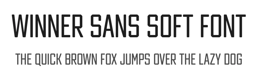 Winner Sans Soft Font by sportsfonts — Sans Serif Font