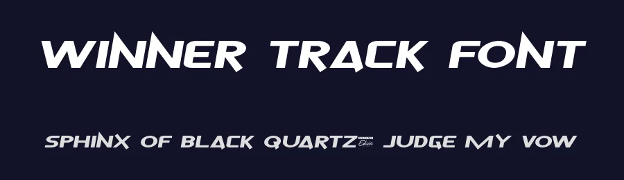 Winner Track Font by edricstudio — Sans Serif Font — thumbnail 2