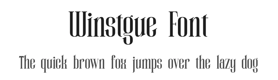Winstgue Font by timelesstype.co — Display Font