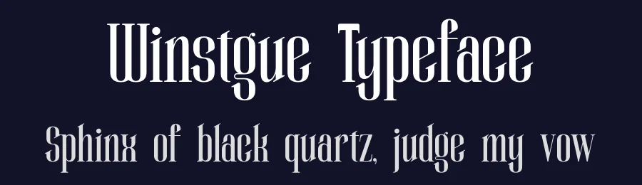Winstgue Typeface by timelesstype.co — Display Font — thumbnail 2
