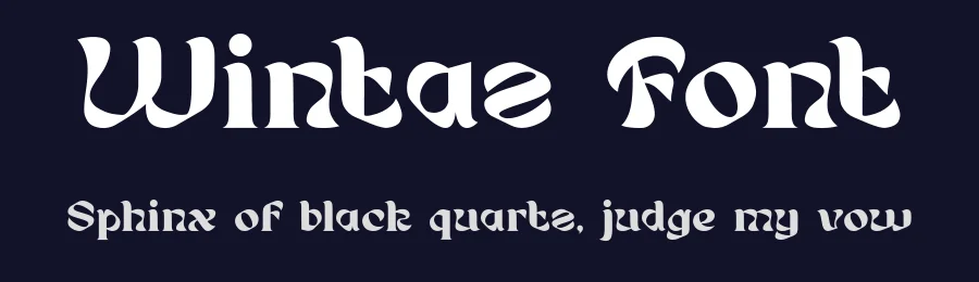Wintaz Font by Dantype — Display Font — thumbnail 2