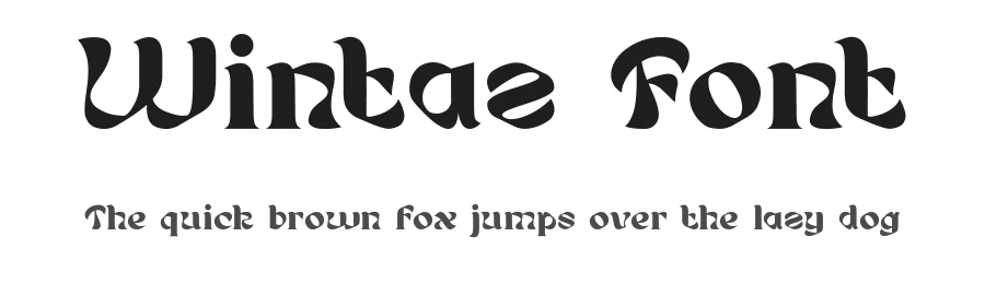 Wintaz Font by Dantype — Display Font