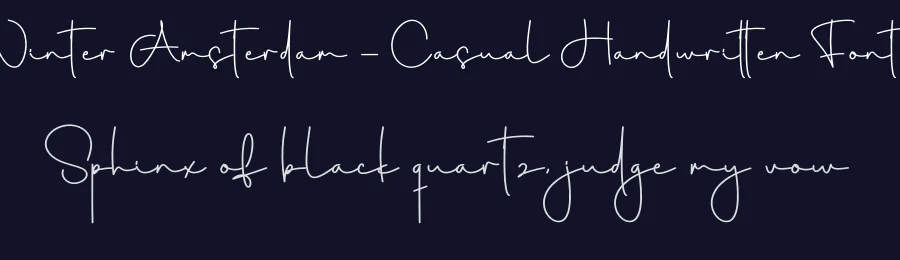 Winter Amsterdam – Casual Handwritten Font by creativeletter — Script Handwritten Font — thumbnail 2