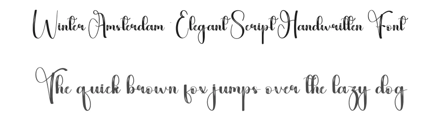 Winter Amsterdam – Elegant Script Handwritten Font by creativeletter — Script Handwritten Font