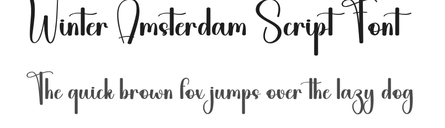 Winter Amsterdam Script Font by andikastudio — Display Font