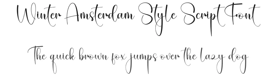 Winter Amsterdam Style Script Font by creativeletter — Script Handwritten Font