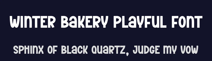 Winter Bakery Playful Font by creativeletter — Display Font — thumbnail 2