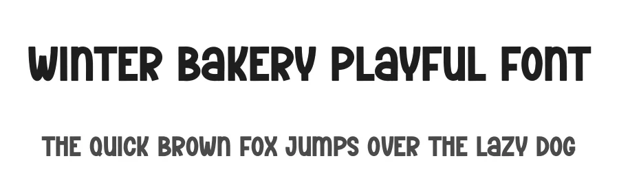 Winter Bakery Playful Font by creativeletter — Display Font