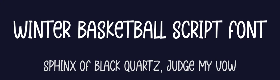 Winter Basketball Script Font by creativeletter — Display Font — thumbnail 2