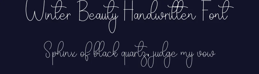 Winter Beauty Handwritten Font by freshtypeink — Script Handwritten Font — thumbnail 2