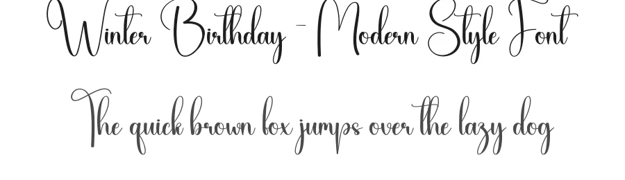 Winter Birthday – Modern Style Font by creativeletter — Script Handwritten Font