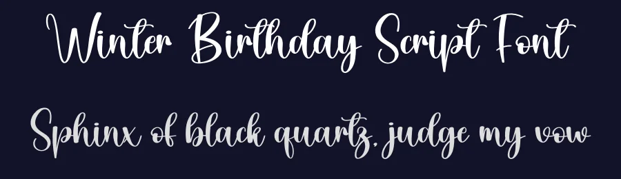 Winter Birthday Script Font by andikastudio — Script Handwritten Font — thumbnail 2