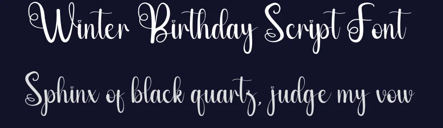 Winter Birthday Script Font by andikastudio — Script Handwritten Font — thumbnail 2