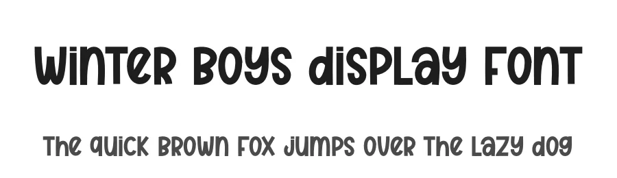 Winter Boys Display Font by andikastudio — Display Font