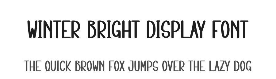 Winter Bright Display Font by creativeletter — Display Font